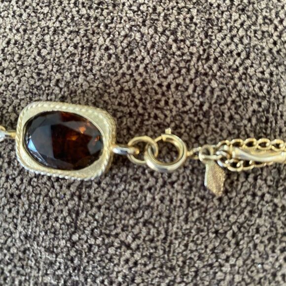 Vintage Sarah Coventry Elegant GoldTone Multi-Layer Necklace RootBeer beads - Picture 5 of 5